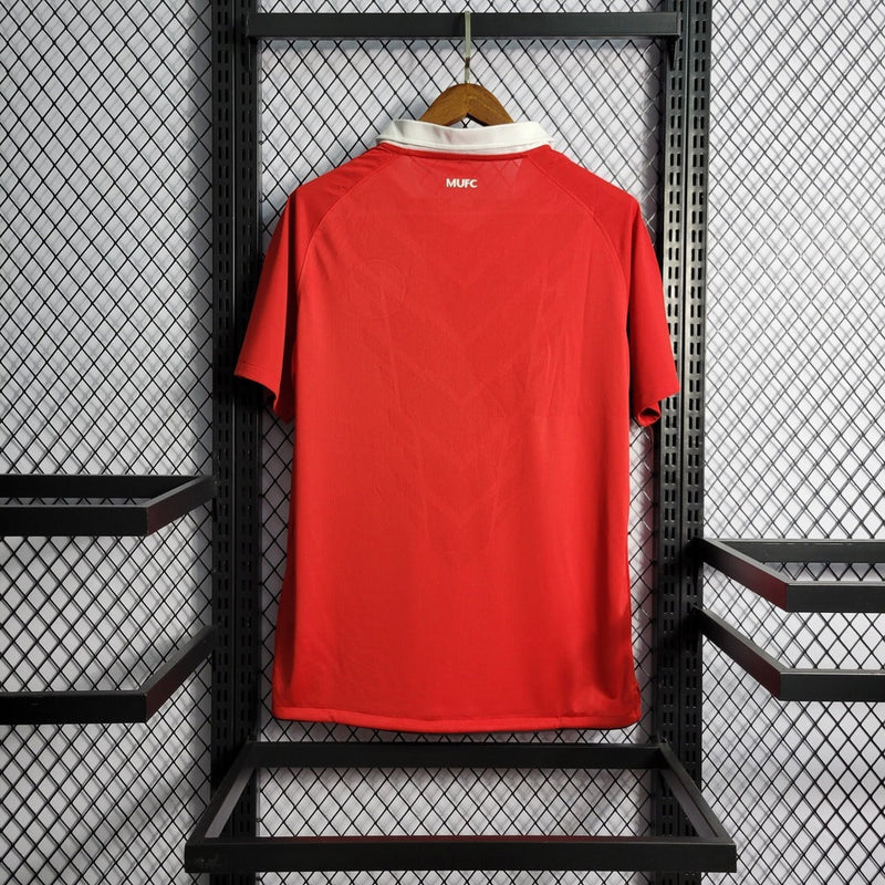 Camiseta retro Nike para aficionado del Manchester United (10/11) para hombre - Roja