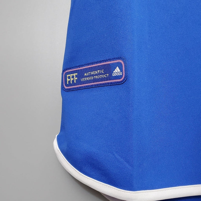 Camiseta Adidas de aficionado de Francia Retro I Home 2000 para hombre - Azul