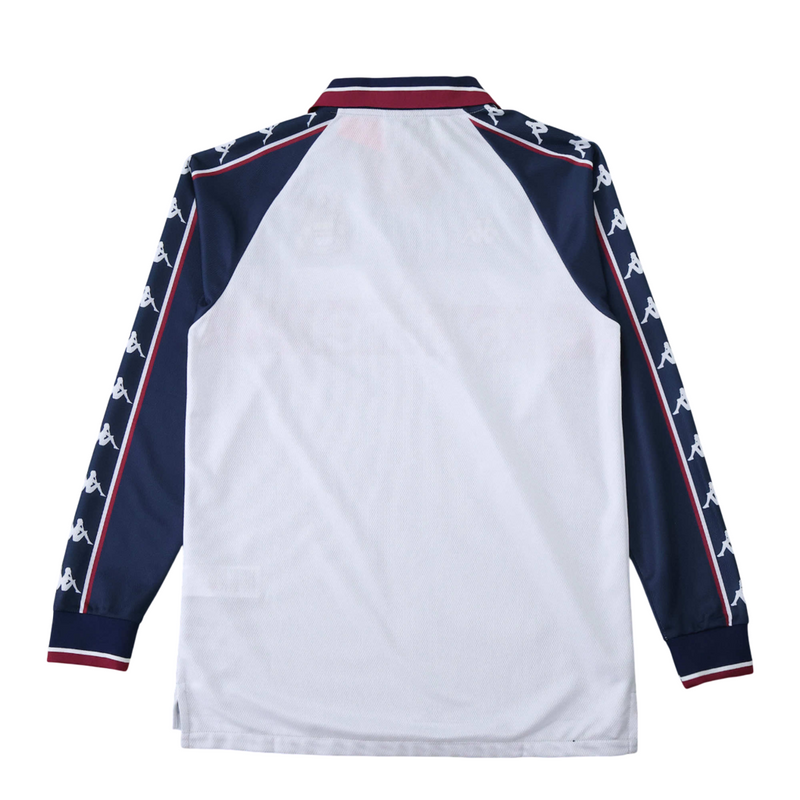 Camiseta retro de manga larga para aficionado del Manchester City 97/98 para hombre