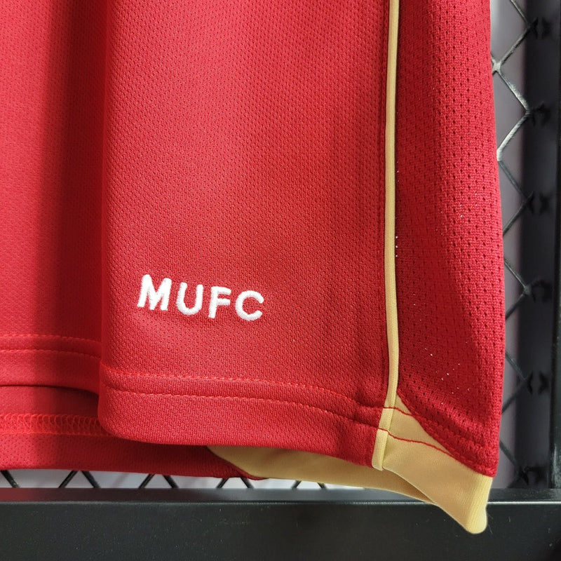 Camiseta retro de manga larga Nike para hombre del Manchester United 06/07 - Rojo