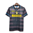Camiseta retro de aficionado del Inter de Milán 97/98 para hombre (negro y azul)
