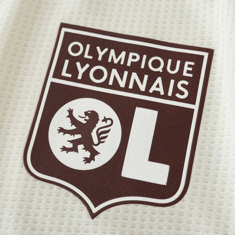 Camiseta de jugador del Lyon Third Third III 24/25 para hombre - Blanco y rosa