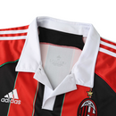 Camiseta retro local del Milan 12/13 Adidas Fan para hombre - Negro y rojo