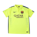Camiseta retro Nike para aficionado del Barcelona Visitante II 14/15 - Verde neón