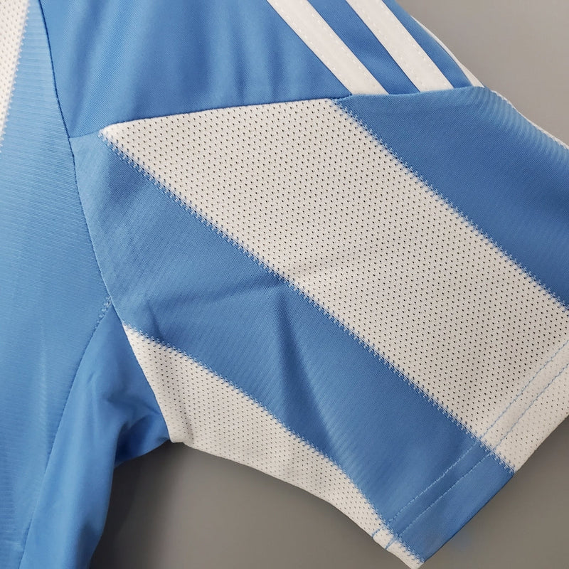 Camiseta retro de la selección argentina 2010 de Adidas para hombre - Azul y blanca