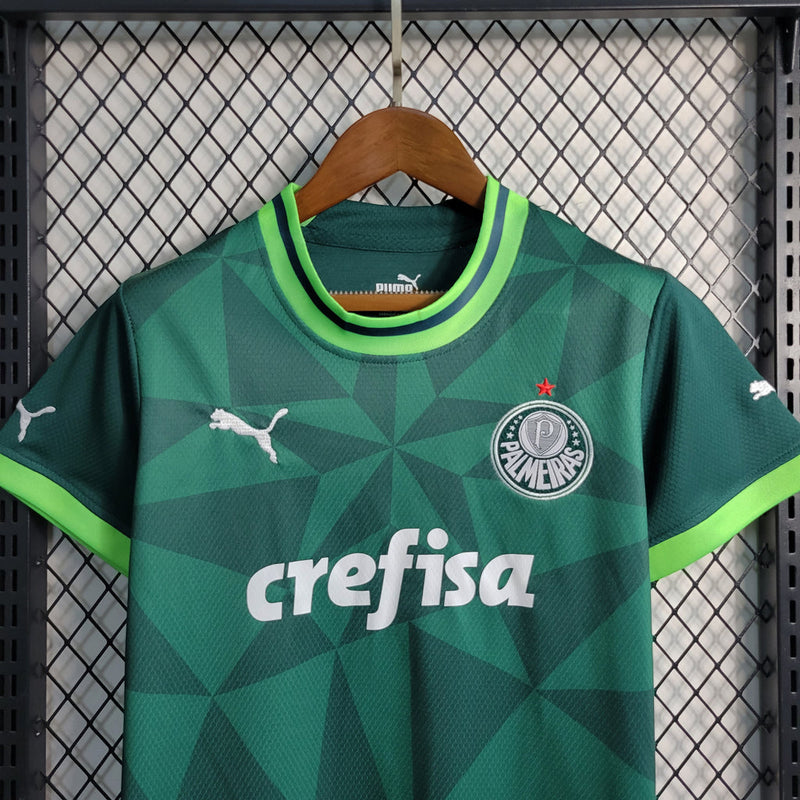 Camiseta y pantalón corto Palmeiras para niños 23/24 I - Verde