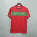 Camiseta retro de local de la selección nacional de Portugal 2010 para hombre - Roja