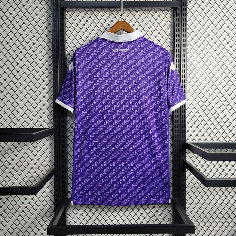Camiseta de local de la Fiorentina - 23/24 - Camiseta de aficionado Kappa para hombre - Morada