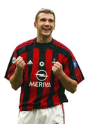 Camiseta retro local del Milan 03/04 Adidas Fan para hombre - Negro y rojo