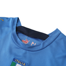 Camiseta retro de manga larga para aficionados de Italia Local 1 2006 - Azul