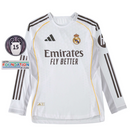Camiseta de manga larga para hombre del Real Madrid 25/26 (local) - Blanca