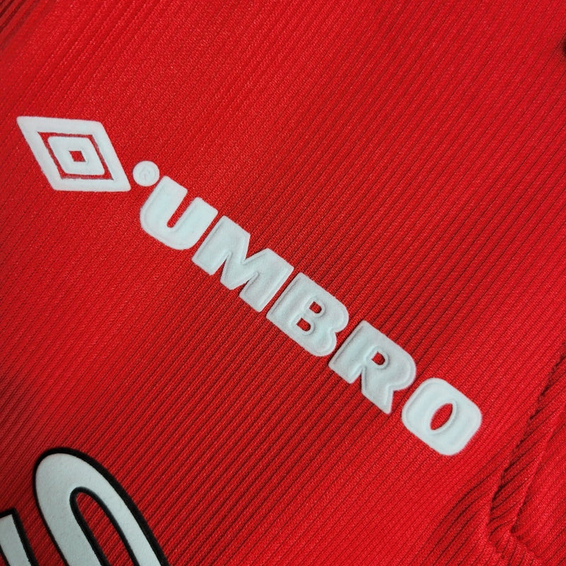 Camiseta retro de manga larga del Manchester United 98/99 para hombre - Roja