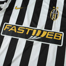 Camiseta retro de local de la Juventus 03/04 para hombre - Blanco y negro