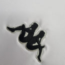 Camiseta retro de aficionado Kappa Vasco da Gama 1998 para hombre (blanco y negro)