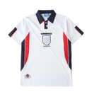 Camiseta retro de local de la selección nacional de Inglaterra de 1998 para hombre - Blanca
