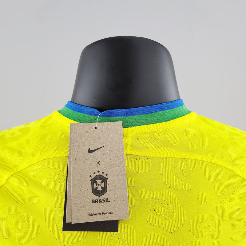 Camiseta Nike de local de la selección brasileña 2022 para hombre - Amarilla
