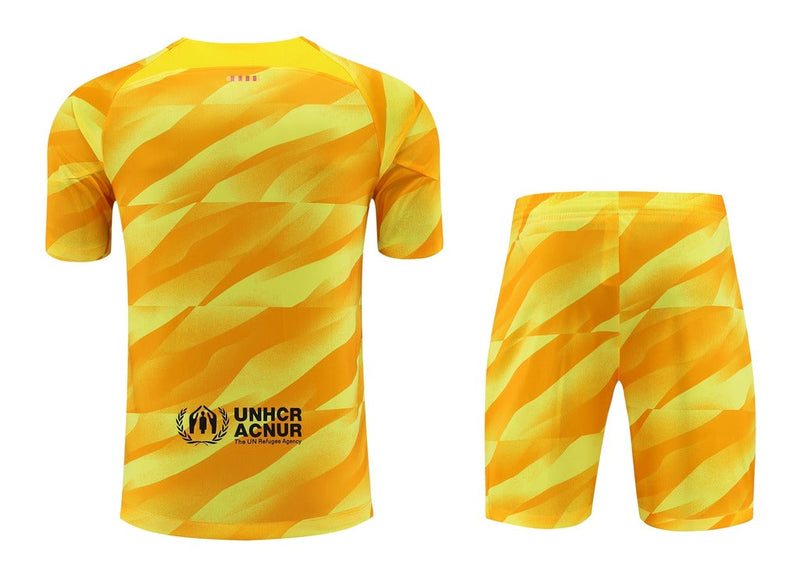 Equipación de portero del Barcelona 23/24 para hombre - Amarillo