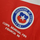 Camiseta retro de local de la selección nacional de Chile 1998 para hombre -
