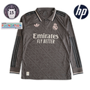 Camiseta de manga larga de jugador del Real Madrid 24/25 para hombre - Gris