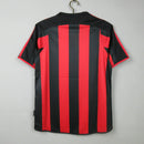 Camiseta retro local del Milan 03/04 Adidas Fan para hombre - Negro y rojo