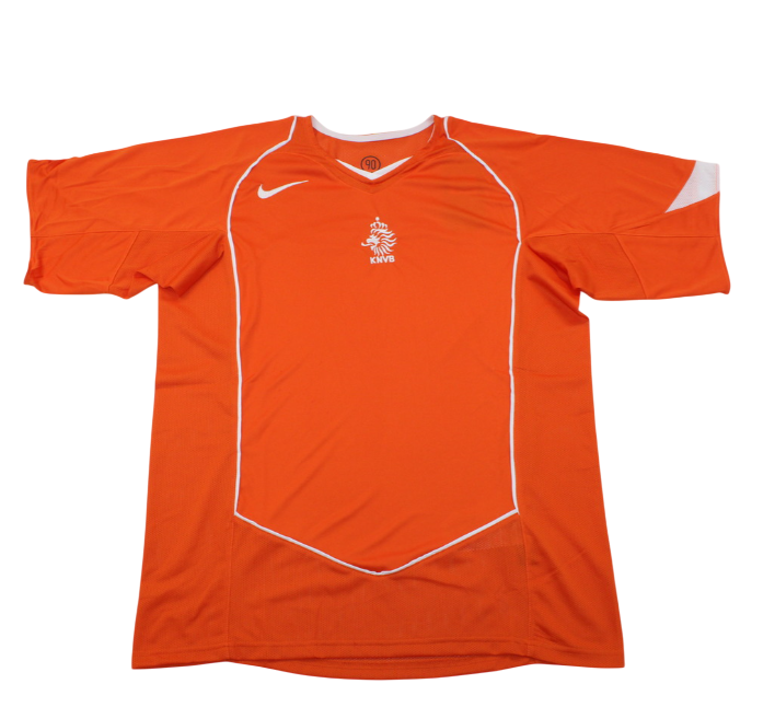 Camiseta retro de local de la selección nacional de Países Bajos 2004 para hombre - Naranja