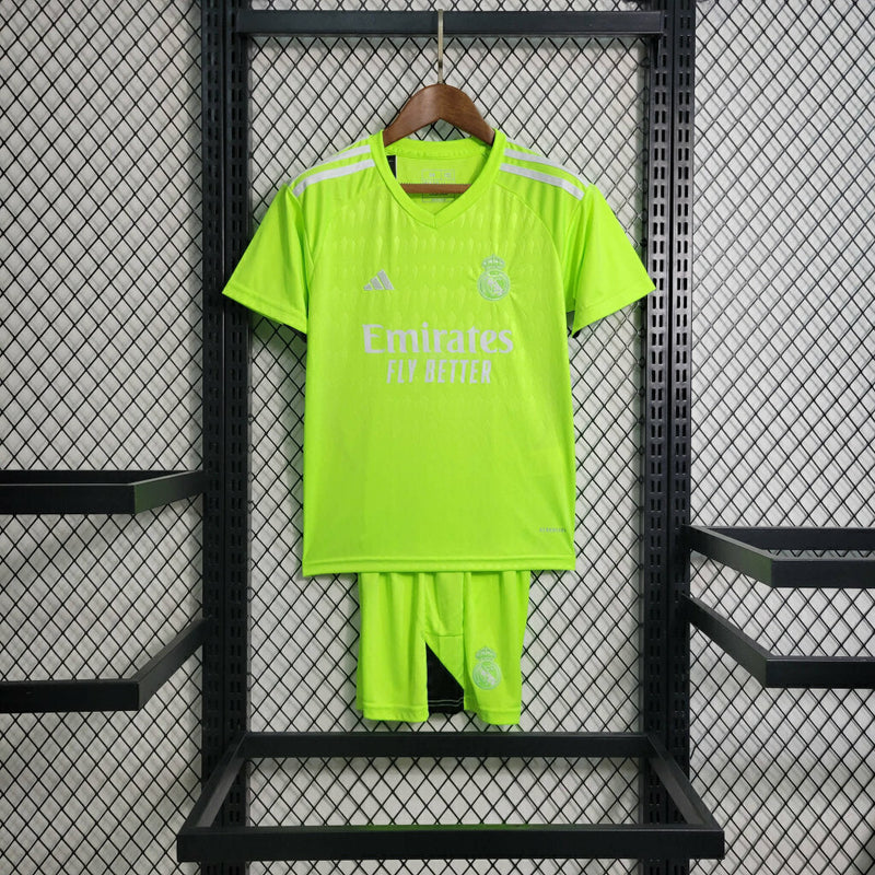 Camiseta y pantalón corto de portero del Real Madrid 23/24 I - Verde