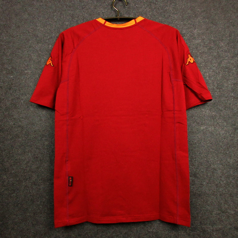Camiseta retro de local de la Roma 00/01 de Kappa para hombre - Marrón