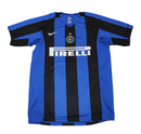 Camiseta de aficionado del Inter de Milán Retro I Home 04/05 para hombre - Negro y azul