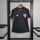 Camiseta de entrenamiento para mujer Adidas Sao Paulo 23/24 - Negra