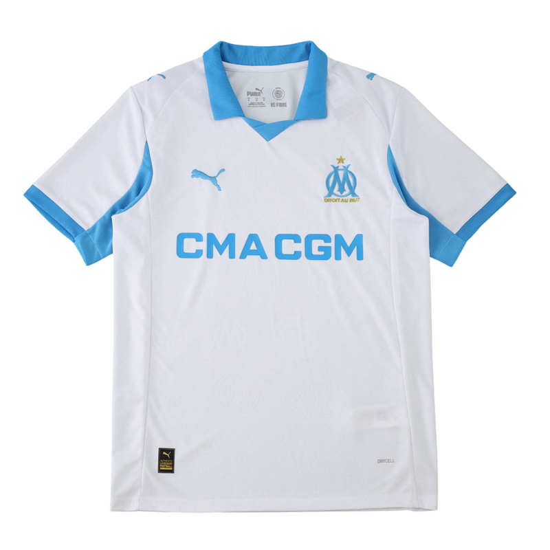 Camiseta de aficionado del Marsella 25/26 para hombre - Blanca