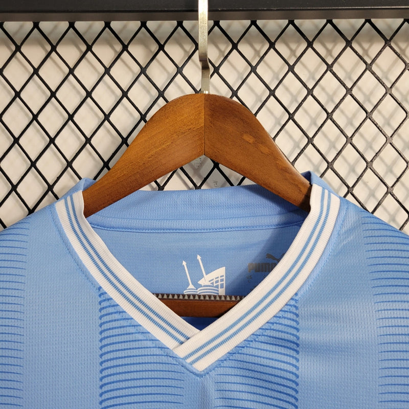 Camiseta del Manchester City - Manga larga I 23/24 Puma Fan para hombre - Azul
