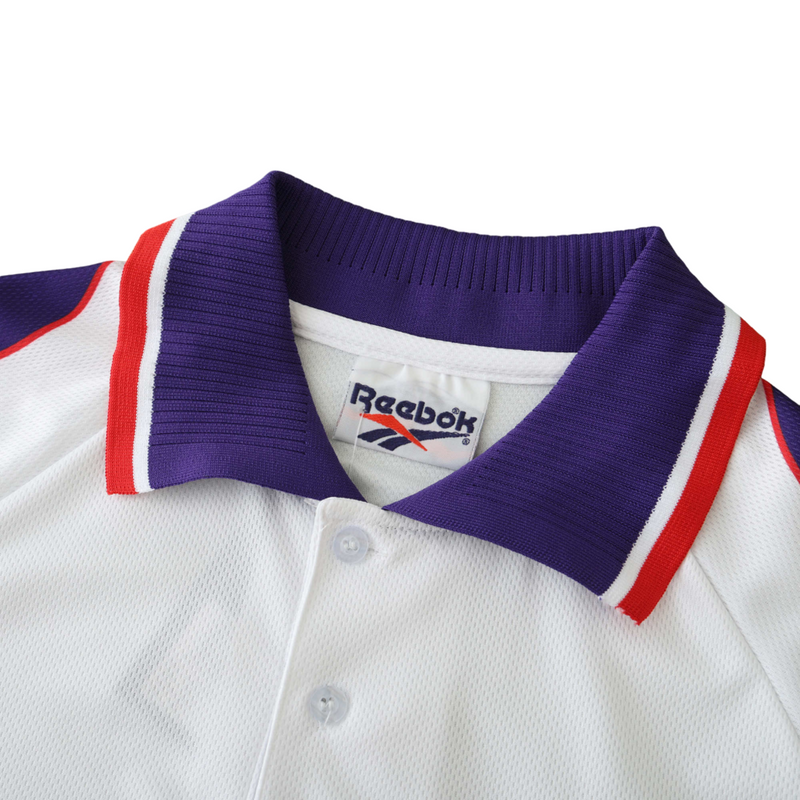 Camiseta retro de visitante II de la Fiorentina 95/96 para hombre - Blanca