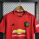 Camiseta Nike retro de local del Manchester United 19/20 para hombre - Roja
