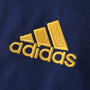 Camiseta retro de manga larga para aficionado de España (país visitante) del Mundial 2010 (azul)