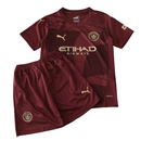 Camiseta y pantalón corto Manchester Third Third III 24/25 para niños - Morado