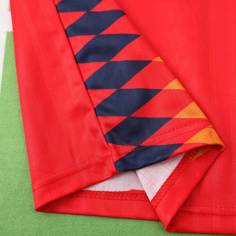 Camiseta retro de aficionado de la selección española de 1994 (hombre) - Roja
