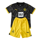 Camiseta y pantalón corto para niños del Borussia Dortmund II (visitante 23/24) - Negro