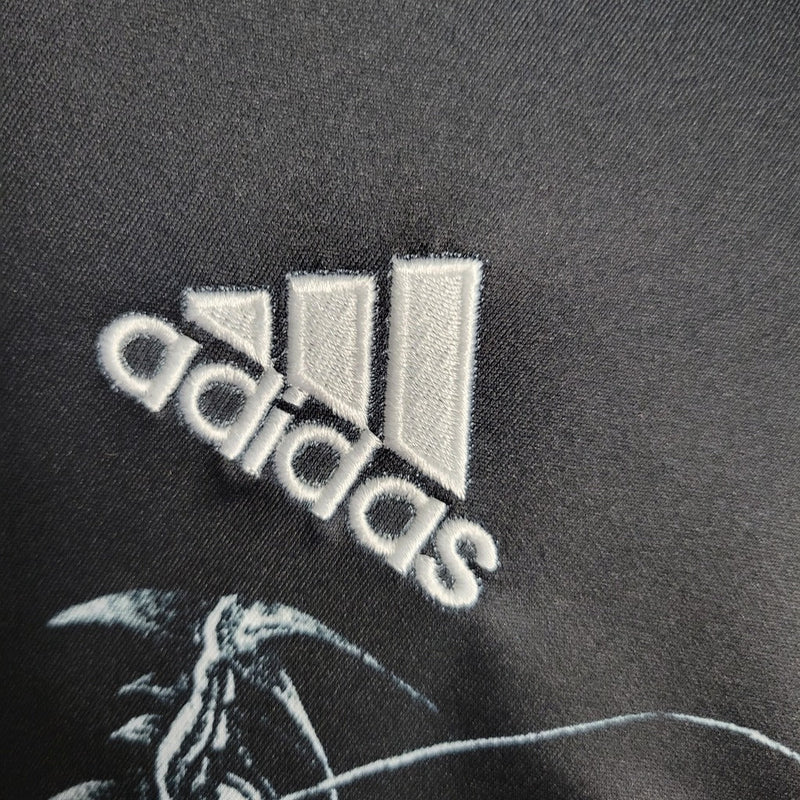 Camiseta retro de aficionado Adidas del Real Madrid II 14/15 para hombre, color negro