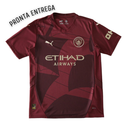 Camiseta de aficionado del Manchester City Third Third 24/25 para hombre - Borgoña