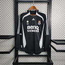 Camiseta retro de manga larga Adidas Real Madrid II 06/07 para hombre - Negra