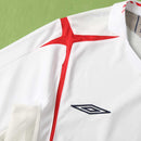 Camiseta retro de local de la selección nacional de Inglaterra 2006 para hombre - Blanca