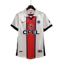 Camiseta Nike retro de visitante del Paris Saint Germain PSG 98/99 para hombre (blanco, azul y rojo)