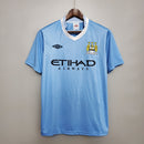 Camiseta retro de aficionado del Manchester City (local 11/12) para hombre - Azul