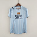 Camiseta retro de aficionado del Manchester City (local 08/09), hombre, azul