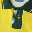 Camiseta retro de la selección brasileña 91/93 I para hombre - Amarilla