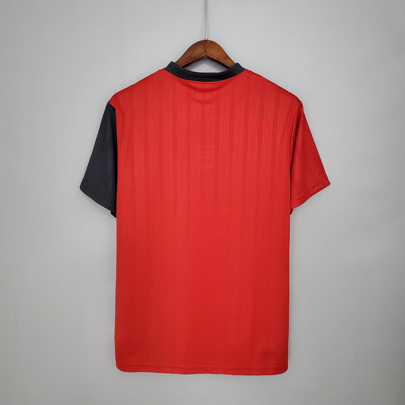 Camiseta retro de aficionado de la selección española de 1996 - Hombre - Roja