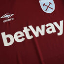Camiseta de aficionado del West Ham (local, temporada 24/25), hombre, color rojo