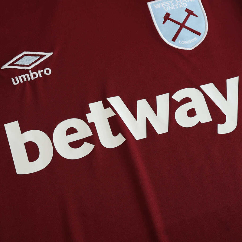 Camiseta de aficionado del West Ham (local, temporada 24/25), hombre, color rojo