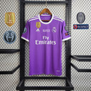 Camiseta retro Adidas del Real Madrid III 17/18 para hombre - Morada