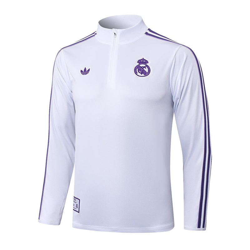 Real Madrid - Conjunto de entrenamiento - Chándal para hombre 25/26 - blanco y morado